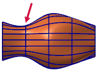 [図形要素] オプションを使用したサーフェス