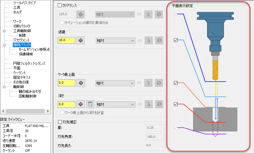 The Linking Parameters page.