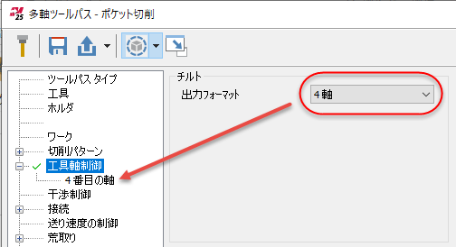4番目の軸サブページ。